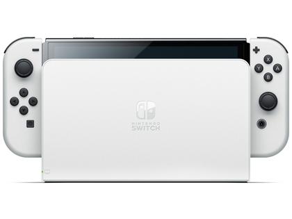 Nintendo Switch OLED 64GB Branco - 1 Par de Controles Joy-Con 7.0