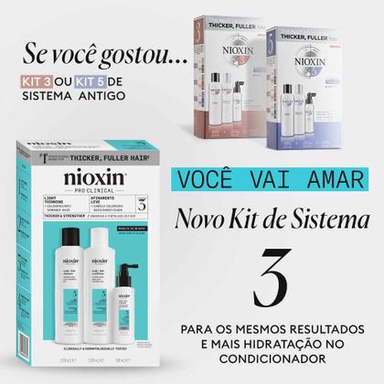Imagem de Nioxin System 3 Kit - Shampoo + Condicionador + Tratamento