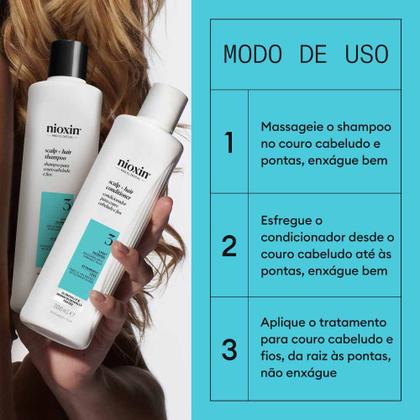 Imagem de Nioxin System 3 Kit - Shampoo + Condicionador + Tratamento