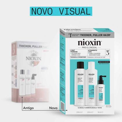 Imagem de Nioxin System 3 Kit - Shampoo + Condicionador + Tratamento