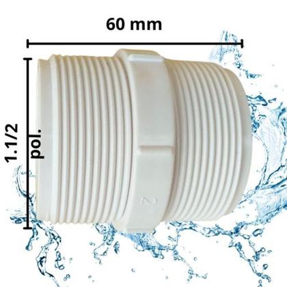 Imagem de Nipel 1.1-2 Polegadas Roscavel Branco (5 Peças)