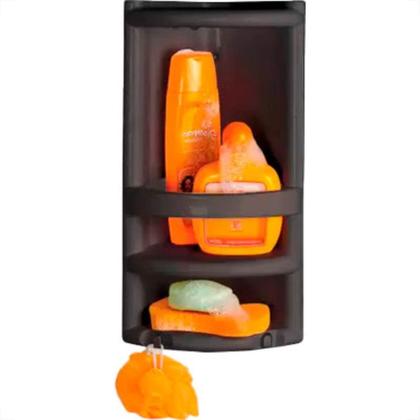 Imagem de Nitronplast Cantoneira P/Banheiro Preto-095/P