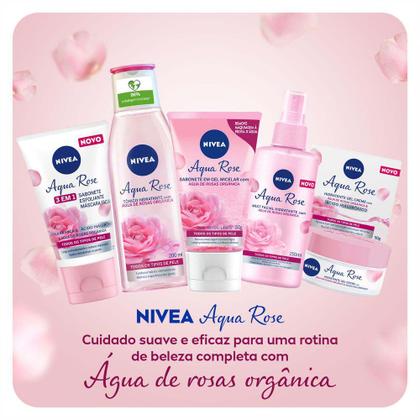 Imagem de NIVEA Aqua Rose 3 em 1 - Sabonete, Esfoliante e Máscara Facial