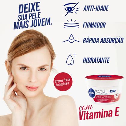 Imagem de nivea creme facial kit 1x antissinais + 1x nutritivo 100g cada sensação não oleosa