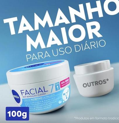 Imagem de NIVEA Creme Facial Nutritivo Ultraleve 7 em 1 100g