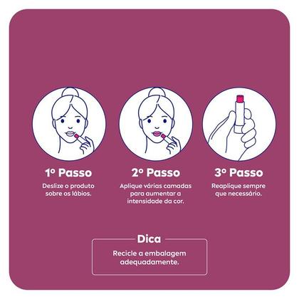 Imagem de NIVEA Hidratante Labial Hidra Color 2 em 1 - 4,8g