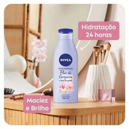 Imagem de Nivea Hidratante Óleos Essenciais Flor de Cerejeira 200ml