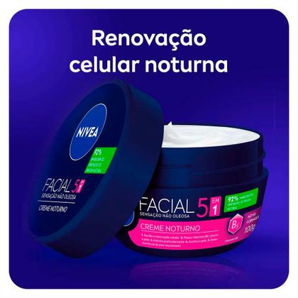 Imagem de NIVEA Kit  Creme Hidratante Facial Nutritivo 100g + Noturno 100g