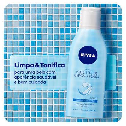 Imagem de NIVEA Loção 2 em 1 - Leite de Limpeza e Tônico