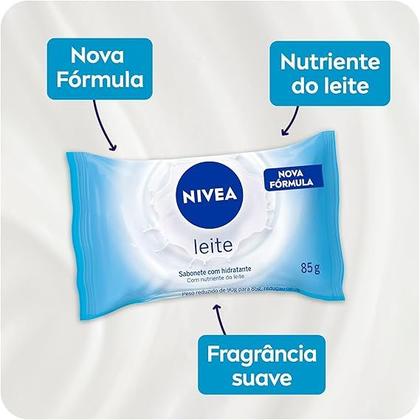 Imagem de NIVEA Sabonete em Barra Hidratante Leite 6 uni 85g