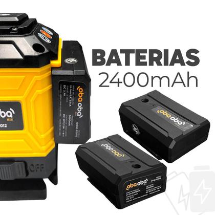 Imagem de Nivel A Laser 12 Linhas Autonivelante Recarregável2 Baterias 3000mAh Controle Bolsa