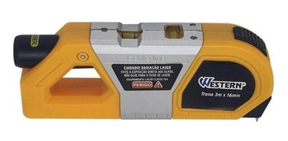 Imagem de Nível A Laser 15Metros 2 Bolhas Com Trena 3M Profissional