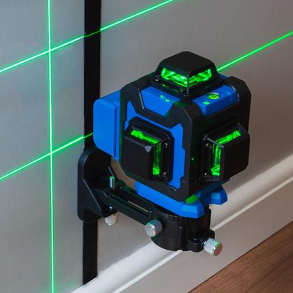 Imagem de Nível A Laser 16 Linhas Com Tripé Autonivelador Profissional 2 Baterias Recarregável