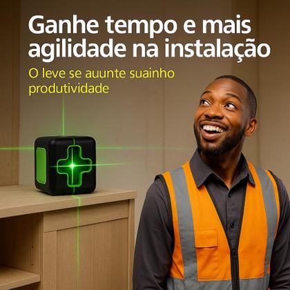 Imagem de Nível a Laser 2 Linhas Profissional Portátil Bateria Recarregável Autonivelante