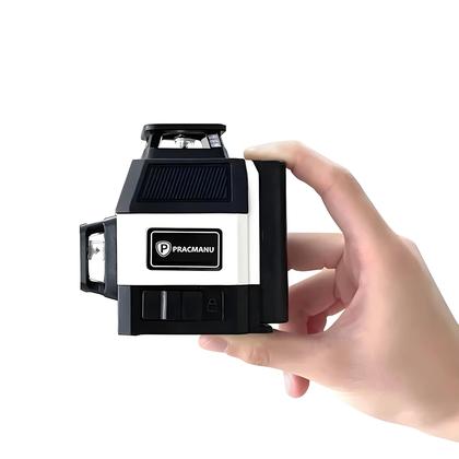 Imagem de Nível a Laser 3D Pracmanu - 12 Linhas Verdes, Auto Nivelante, Horizontal e Vertical