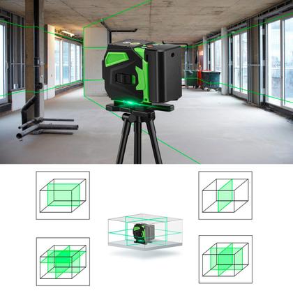 Imagem de Nível A Laser Autonivelante Verde Com 02 Baterias Recarregável E Tripé Profissional