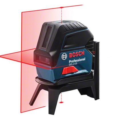 Imagem de Nível à Laser de Linhas GCL 2-15 com Maleta Base Magnética e Clipe de Teto BOSCH