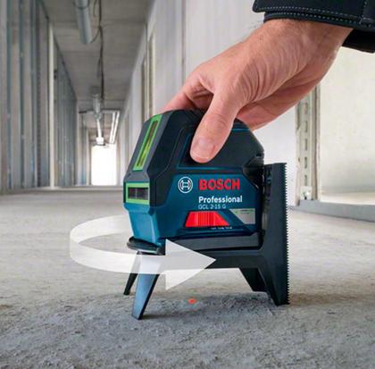 Imagem de Nível à Laser de Linhas GCL 2-15 G (Linha Verde) c/ Maleta. Base Magnética e Clipe de Teto BOSCH
