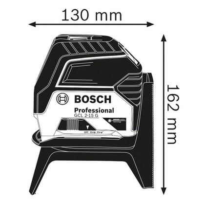 Imagem de Nível à Laser de Linhas GCL 2-15 G (Linha Verde) c/ Maleta. Base Magnética e Clipe de Teto BOSCH