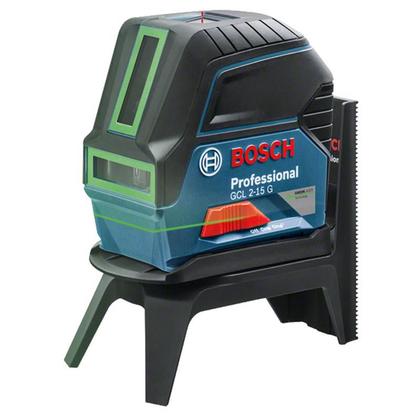 Imagem de Nível à Laser de Linhas GCL 2-15 G (Linha Verde) c/ Maleta. Base Magnética e Clipe de Teto BOSCH