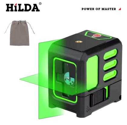 Imagem de NIVEL A LASER Hilda 2 linha A ferramenta Para  construção com  luz verde e cruz