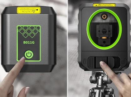 Imagem de Nível a laser Huepar 2 linhas, feixe vermelha, 30m de auto nivelamento, B011R