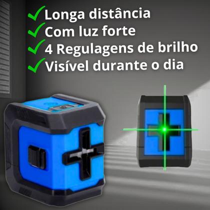 Imagem de Nivel A Laser Nivelador 2 Linhas Profissional 3d Prumo Vertical Horizontal Recarregável Bolsa Tripé