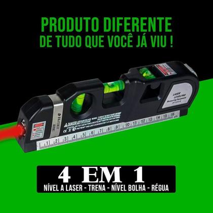 Imagem de Nível A Laser Pro 4Em1 Trena Nível Bolha Régua Profissional