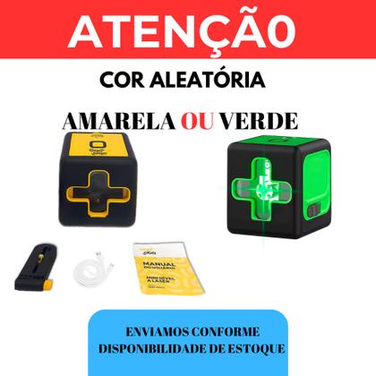 Imagem de Nível A Laser Profissional Verde 20m Teto Parede 2 Linhas Recarregável Com Tripé Verde Ou Amarelo