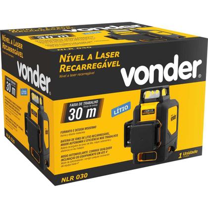 Imagem de Nível a Laser Recarregável 30m NLR 030 VONDER