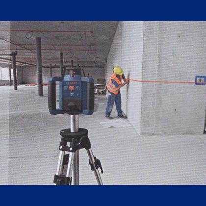 Imagem de Nível à Laser Rotativo GRL 250HV Completo com Maleta e Controle BOSCH