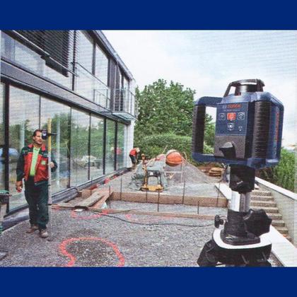 Imagem de Nível à Laser Rotativo GRL 250HV Completo com Maleta e Controle BOSCH