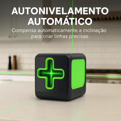 Imagem de Nível A Laser Verde 2 Linhas Profissional Versão 2025