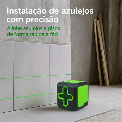 Imagem de Nível A Laser Verde 2 Linhas Profissional Versão 2025