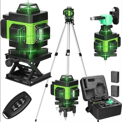 Imagem de Nível a Laser Verde 360 graus Ferramenta De Nivelamento Automático 8/12 Linhas Para Construção DIY