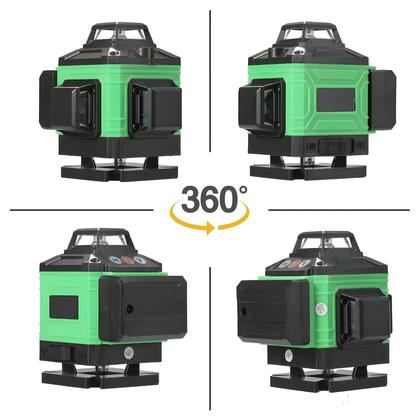 Imagem de Nível a Laser Verde 360 graus Ferramenta De Nivelamento Automático 8/12 Linhas Para Construção DIY