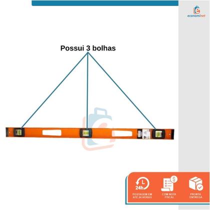 Imagem de Nível Alumínio profissional 48 Polegadas Starfer