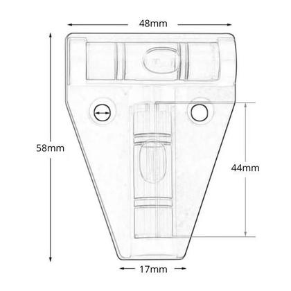 Imagem de Nível Bolha Dupla Tipo T Para Drone, Tripe ,câmera E Máquinas