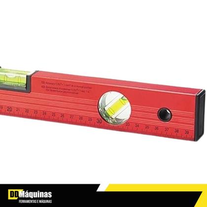 Imagem de Nível de Alumínio 40" 1000mm 3 Bolhas Com Régua 332299 MTX