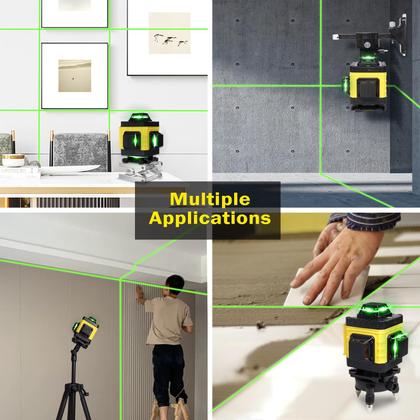 Imagem de Nível de laser EODOJU 4 x 360 com tripé autonivelante de 16 linhas