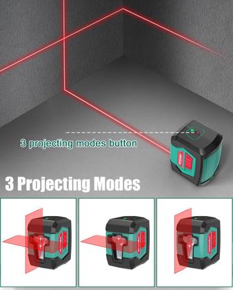 Imagem de Nível de laser HYCHIKA 15m Cross Line com módulos duplos IP54