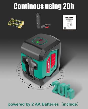 Imagem de Nível de laser HYCHIKA 15m Cross Line com módulos duplos IP54