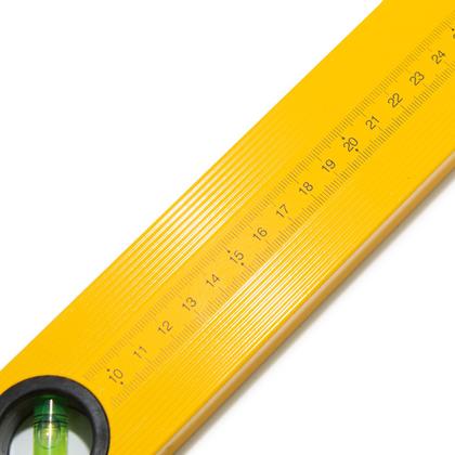 Imagem de Nível De Mão Alumínio Com Base Magnética 3 Bolhas 24 Pol