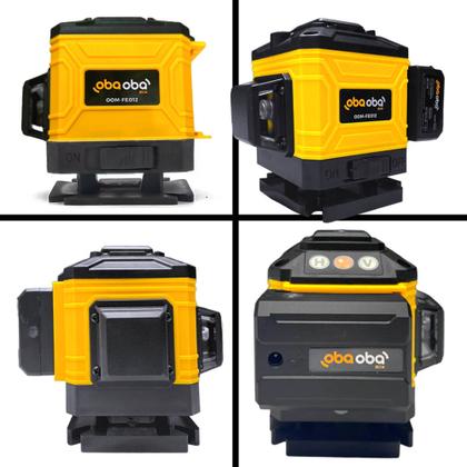 Imagem de Nível Laser 3D 12 Linhas Oba Oba Mix Laser Verde Recarregável 2 Baterias 2400mAh controle