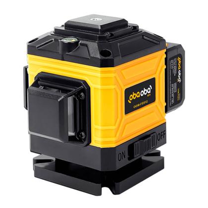 Imagem de Nível Laser 3D 12 Linhas Oba Oba Mix Laser Verde Recarregável 2 Baterias 2400mAh controle