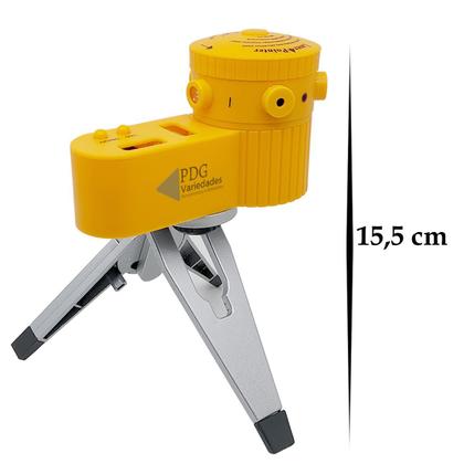 Imagem de Nível Laser Giratório 360 Profissional 5 em 1 Linha De Cruz Ponto Vertical Horizontal  Solo Lazer Nivelador Com Tripé