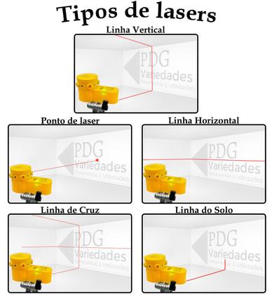 Imagem de Nível Laser Giratório 360 Profissional 5 em 1 Linha De Cruz Ponto Vertical Horizontal  Solo Lazer Nivelador Com Tripé