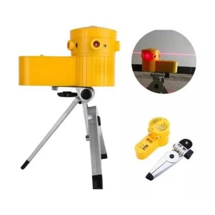 Imagem de Nível Laser Giratório 360º Com Tripé Nivelador Multifuncional Profissional Piso Teto 5 Modos