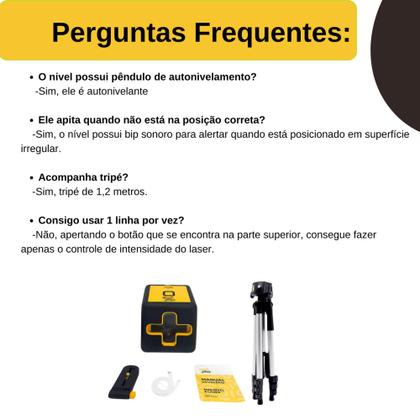 Imagem de Nível Laser Portátil Verde 20m Teto Parede 2 Linhas Recarregável Com Tripé Multiuso Profissional