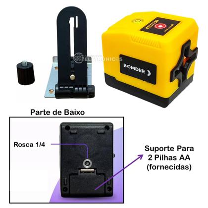 Imagem de Nivel Laser Profissional Alta Precisão Com Ajuste Automatico Lâmpadas e Luminárias no Teto BOM6209